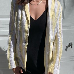 pinstripe blazer
